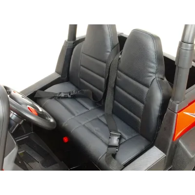 Elektrická bugina dvoumístná V-Twin 4x4, náhon 4 EVA kol, s 2.4G DO, FM, Mp3, TF, bluetooth, čalouněný sedák 57cm, červená Elektrická bugina dvoumístná V-Twin 4x4, náhon 4 EVA kol, s 2.4G DO, FM, Mp3, TF, bluetooth, čalouněný sedák 57cm, červená