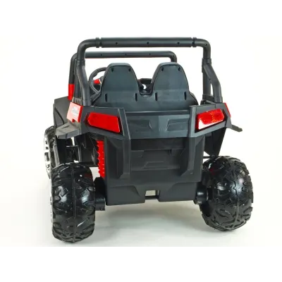Elektrická bugina dvoumístná V-Twin 4x4, náhon 4 EVA kol, s 2.4G DO, FM, Mp3, TF, bluetooth, čalouněný sedák 57cm, červená Elektrická bugina dvoumístná V-Twin 4x4, náhon 4 EVA kol, s 2.4G DO, FM, Mp3, TF, bluetooth, čalouněný sedák 57cm, červená
