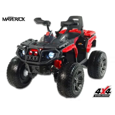 Elektrická čtyřkolka Maverick 4x4, červená Elektrická čtyřkolka Maverick 4x4, červená