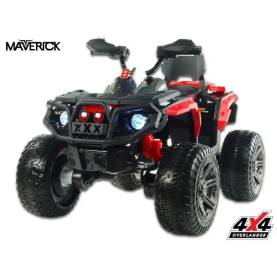 Elektrická čtyřkolka Maverick 4x4, červená Elektrická čtyřkolka Maverick 4x4, červená