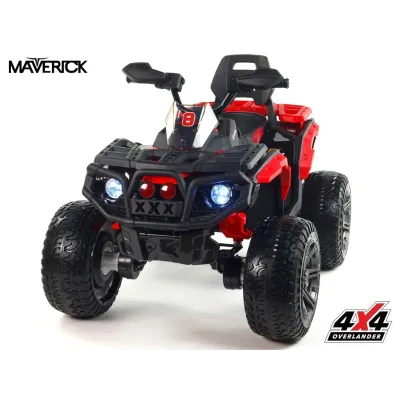 Elektrická čtyřkolka Maverick 4x4, červená Elektrická čtyřkolka Maverick 4x4, červená