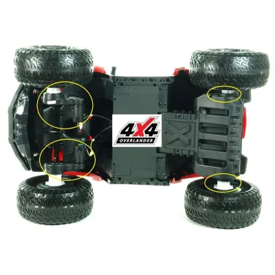 Elektrická čtyřkolka Maverick 4x4, červená Elektrická čtyřkolka Maverick 4x4, červená