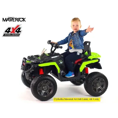Elektrická čtyřkolka Maverick 4x4, červená Elektrická čtyřkolka Maverick 4x4, červená