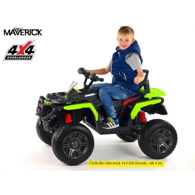 Elektrická čtyřkolka Maverick 4x4, červená Elektrická čtyřkolka Maverick 4x4, červená