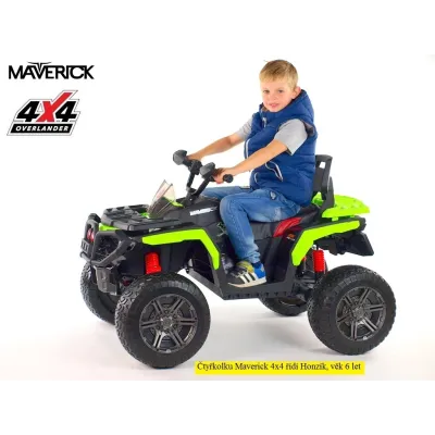 Elektrická čtyřkolka Maverick 4x4, červená Elektrická čtyřkolka Maverick 4x4, červená