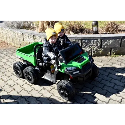 Elektrické autíčko Kipper s 2,4G, dvoumístný, 24V/7Ah, motory 4x 200W, červený Elektrické autíčko Kipper s 2,4G, dvoumístný, 24V/7Ah, motory 4x 200W, červený