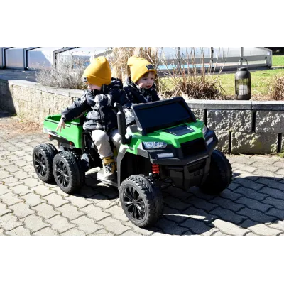 Elektrické autíčko Kipper s 2,4G, dvoumístný, 24V/7Ah, motory 4x 200W, červený Elektrické autíčko Kipper s 2,4G, dvoumístný, 24V/7Ah, motory 4x 200W, červený