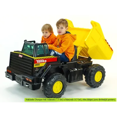 Elektrické auto dvoumístný veliký nákladní Dumper, s vyklápěcí korbou, 2 veliké motory 12V Elektrické auto dvoumístný veliký nákladní Dumper, s vyklápěcí korbou, 2 veliké motory 12V