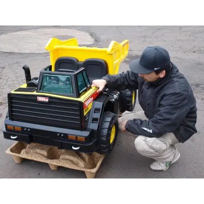 Elektrické auto dvoumístný veliký nákladní Dumper, s vyklápěcí korbou, 2 veliké motory 12V Elektrické auto dvoumístný veliký nákladní Dumper, s vyklápěcí korbou, 2 veliké motory 12V