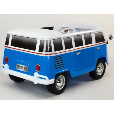Elektrické auto Dvoumístný Volkswagen Transporter Samba bus, modrý Elektrické auto Dvoumístný Volkswagen Transporter Samba bus, modrý