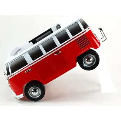 Elektrické auto Dvoumístný Volkswagen Transporter Samba bus, modrý Elektrické auto Dvoumístný Volkswagen Transporter Samba bus, modrý