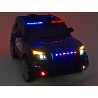Elektrické auto policie super speed s 2,4G, megafon, policejní LED a zvukové efekty, červené Elektrické auto policie super speed s 2,4G, megafon, policejní LED a zvukové efekty, červené