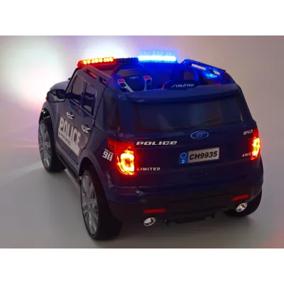 Elektrické auto policie super speed s 2,4G, megafon, policejní LED a zvukové efekty, červené Elektrické auto policie super speed s 2,4G, megafon, policejní LED a zvukové efekty, červené