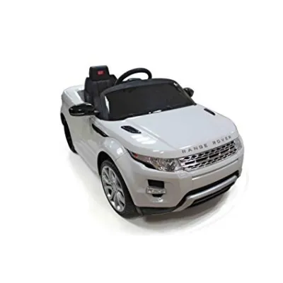 Elektrické SUV Range Rover Evoque s dálkovým ovládáním, zvukové a světelné LED efekty, 12V, bílý Elektrické SUV Range Rover Evoque s dálkovým ovládáním, zvukové a světelné LED efekty, 12V, bílý