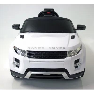 Elektrické SUV Range Rover Evoque s dálkovým ovládáním, zvukové a světelné LED efekty, 12V, bílý Elektrické SUV Range Rover Evoque s dálkovým ovládáním, zvukové a světelné LED efekty, 12V, bílý