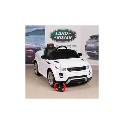 Elektrické SUV Range Rover Evoque s dálkovým ovládáním, zvukové a světelné LED efekty, 12V, bílý Elektrické SUV Range Rover Evoque s dálkovým ovládáním, zvukové a světelné LED efekty, 12V, bílý