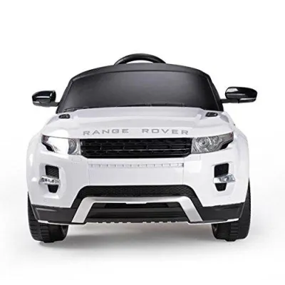 Elektrické SUV Range Rover Evoque s dálkovým ovládáním, zvukové a světelné LED efekty, 12V, bílý Elektrické SUV Range Rover Evoque s dálkovým ovládáním, zvukové a světelné LED efekty, 12V, bílý