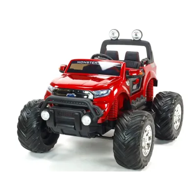 Elektrický džíp Ford Ranger Monster Truck 4x4, EVA kola, 2,4G DO, bluetooth, FM, USB, TF, otvíracími dveřmi, kapotou, čelem, ča Elektrický džíp Ford Ranger Monster Truck 4x4, EVA kola, 2,4G DO, bluetooth, FM, USB, TF, otvíracími dveřmi, kapotou, čelem, ča