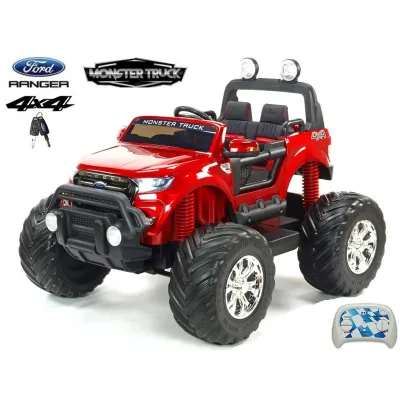 Elektrický džíp Ford Ranger Monster Truck 4x4, EVA kola, 2,4G DO, bluetooth, FM, USB, TF, otvíracími dveřmi, kapotou, čelem, ča Elektrický džíp Ford Ranger Monster Truck 4x4, EVA kola, 2,4G DO, bluetooth, FM, USB, TF, otvíracími dveřmi, kapotou, čelem, ča