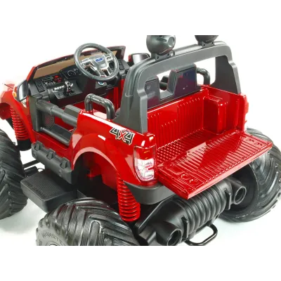 Elektrický džíp Ford Ranger Monster Truck 4x4, EVA kola, 2,4G DO, bluetooth, FM, USB, TF, otvíracími dveřmi, kapotou, čelem, ča Elektrický džíp Ford Ranger Monster Truck 4x4, EVA kola, 2,4G DO, bluetooth, FM, USB, TF, otvíracími dveřmi, kapotou, čelem, ča