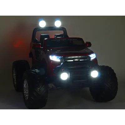 Elektrický džíp Ford Ranger Monster Truck 4x4, EVA kola, 2,4G DO, bluetooth, FM, USB, TF, otvíracími dveřmi, kapotou, čelem, ča Elektrický džíp Ford Ranger Monster Truck 4x4, EVA kola, 2,4G DO, bluetooth, FM, USB, TF, otvíracími dveřmi, kapotou, čelem, ča