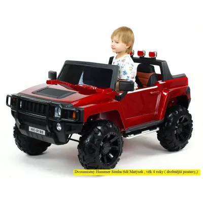 Elektrický džíp Hummer Simba, červený Elektrický džíp Hummer Simba, červený