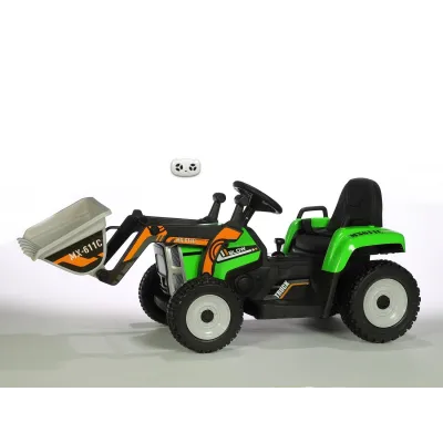 Elektrický Rozkošný traktor s funkční nakládací lžící, 2,4G, zelený Elektrický Rozkošný traktor s funkční nakládací lžící, 2,4G, zelený