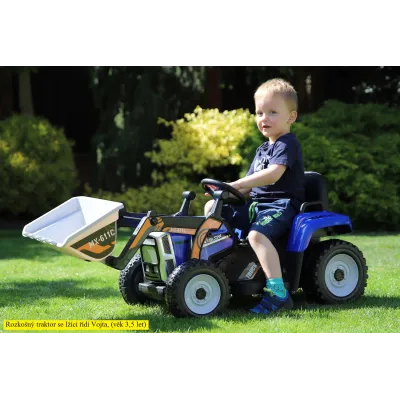 Elektrický Rozkošný traktor s funkční nakládací lžící, 2,4G, zelený Elektrický Rozkošný traktor s funkční nakládací lžící, 2,4G, zelený