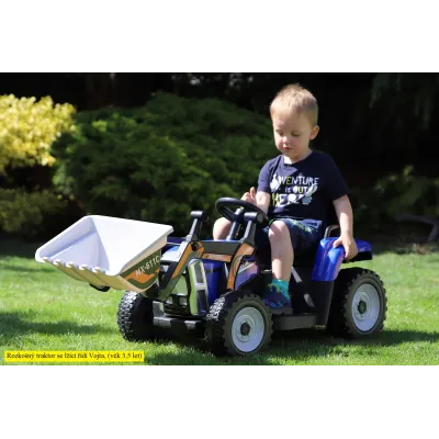 Elektrický Rozkošný traktor s funkční nakládací lžící, 2,4G, zelený Elektrický Rozkošný traktor s funkční nakládací lžící, 2,4G, zelený