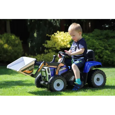 Elektrický Rozkošný traktor s funkční nakládací lžící, 2,4G, zelený Elektrický Rozkošný traktor s funkční nakládací lžící, 2,4G, zelený