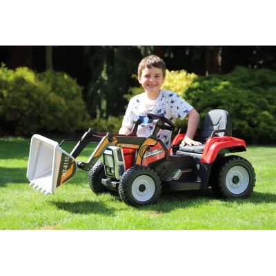 Elektrický Rozkošný traktor s funkční nakládací lžící, 2,4G, zelený Elektrický Rozkošný traktor s funkční nakládací lžící, 2,4G, zelený