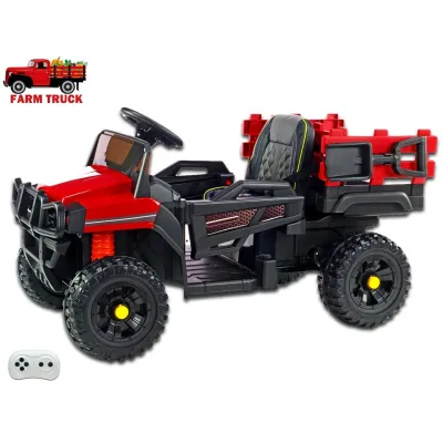 Farmářské auto s 2,4G, nákladní korbou a lopatou, červené Farmářské auto s 2,4G, nákladní korbou a lopatou, červené