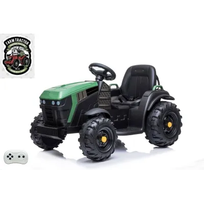 Farmářský traktor s 2,4G, vlekem a lopatou, baterie 12V/14Ah !!, zelený Farmářský traktor s 2,4G, vlekem a lopatou, baterie 12V/14Ah !!, zelený