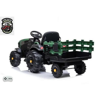 Farmářský traktor s 2,4G, vlekem a lopatou, baterie 12V/14Ah !!, zelený Farmářský traktor s 2,4G, vlekem a lopatou, baterie 12V/14Ah !!, zelený