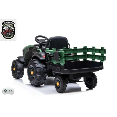Farmářský traktor s 2,4G, vlekem a lopatou, baterie 12V/14Ah !!, zelený Farmářský traktor s 2,4G, vlekem a lopatou, baterie 12V/14Ah !!, zelený