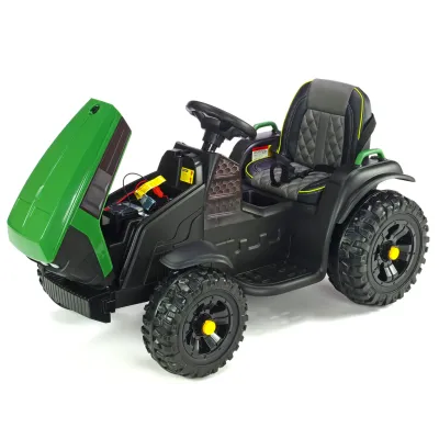 Farmářský traktor s 2,4G, vlekem a lopatou, baterie 12V/14Ah !!, zelený Farmářský traktor s 2,4G, vlekem a lopatou, baterie 12V/14Ah !!, zelený
