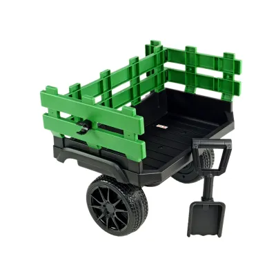 Farmářský traktor s 2,4G, vlekem a lopatou, baterie 12V/14Ah !!, zelený Farmářský traktor s 2,4G, vlekem a lopatou, baterie 12V/14Ah !!, zelený