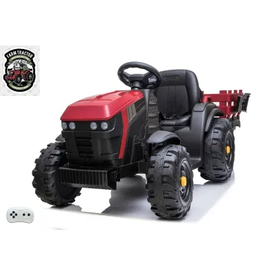 Farmářský traktor s 2,4G, vlekem a lopatou, baterie 12V/7Ah, červený Farmářský traktor s 2,4G, vlekem a lopatou, baterie 12V/7Ah, červený