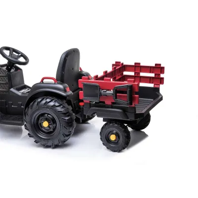 Farmářský traktor s 2,4G, vlekem a lopatou, baterie 12V/7Ah, červený Farmářský traktor s 2,4G, vlekem a lopatou, baterie 12V/7Ah, červený