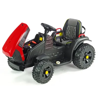 Farmářský traktor s 2,4G, vlekem a lopatou, baterie 12V/7Ah, červený Farmářský traktor s 2,4G, vlekem a lopatou, baterie 12V/7Ah, červený
