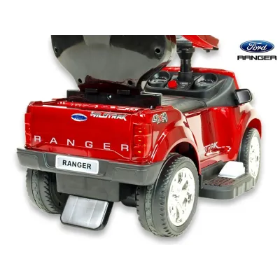 Ford Ranger s vodící tyčí, stříškou a madly, pro nejmenší, vínová metalíza Ford Ranger s vodící tyčí, stříškou a madly, pro nejmenší, vínová metalíza