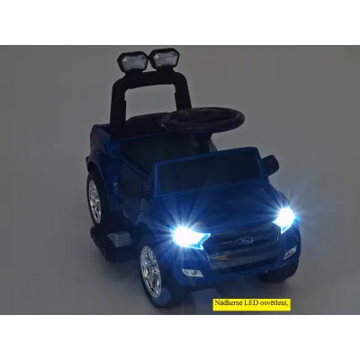 Ford Ranger s vodící tyčí, stříškou a madly, pro nejmenší, vínová metalíza Ford Ranger s vodící tyčí, stříškou a madly, pro nejmenší, vínová metalíza